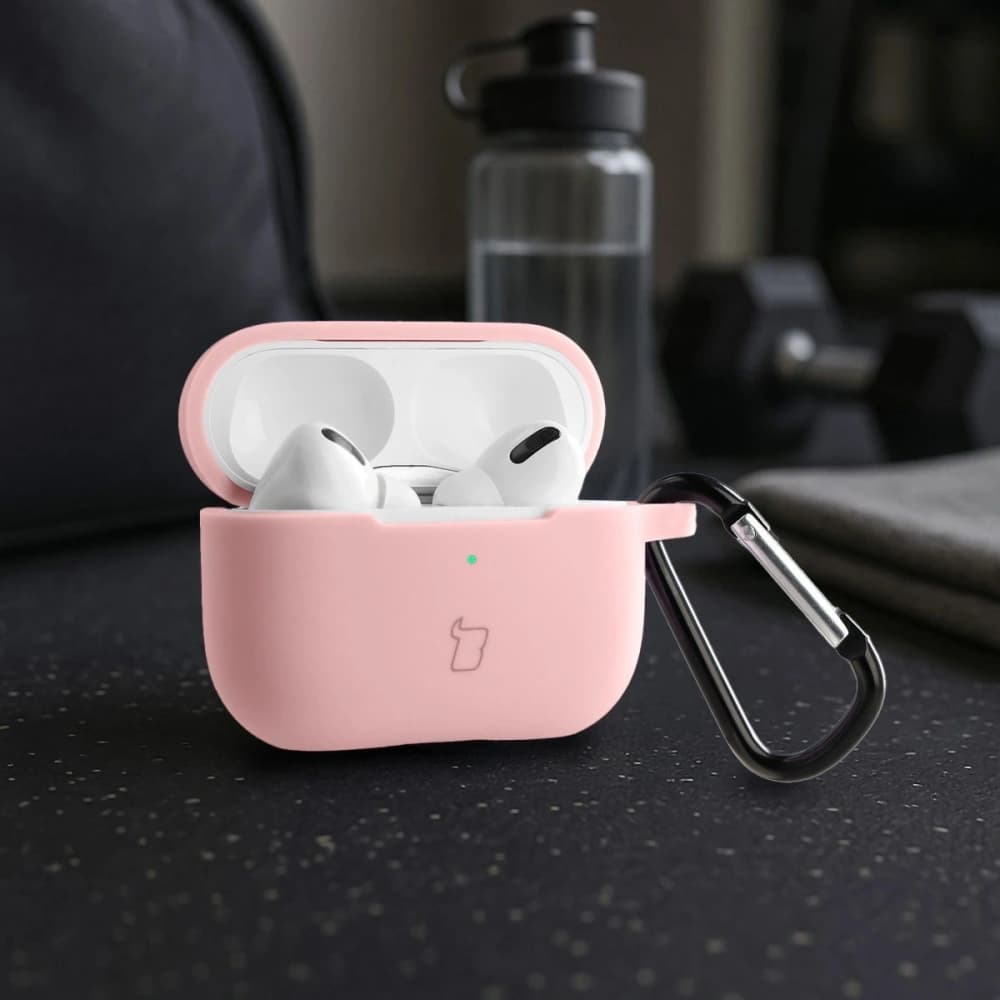 Bizon Case Kopfhörer Silikon Apple AirPods Pro 2 hellrosa - 4