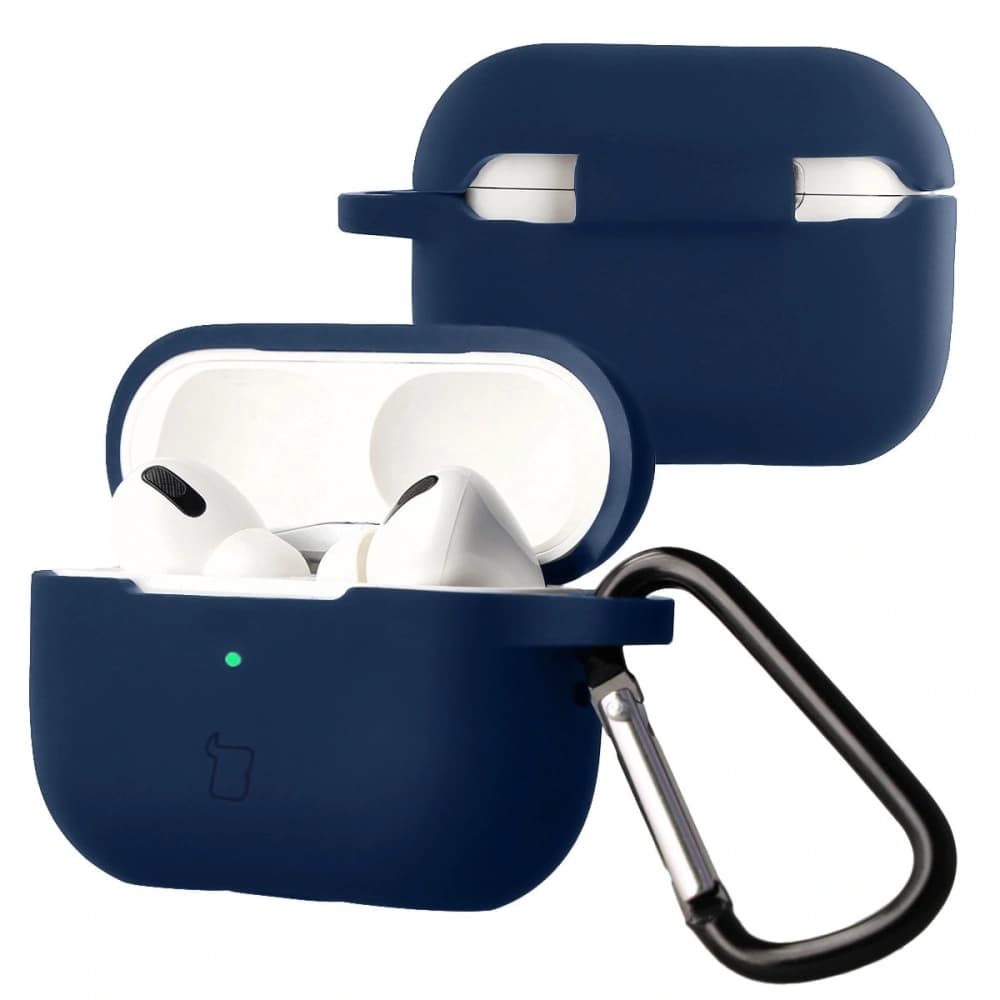 Bizon Case Headphone Silicone Apple AirPods Pro 2 navy blue - 1