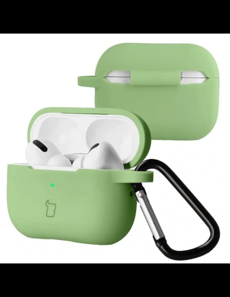Bizon Case Kopfhörer Silikon Apple AirPods Pro 2 hellgrün