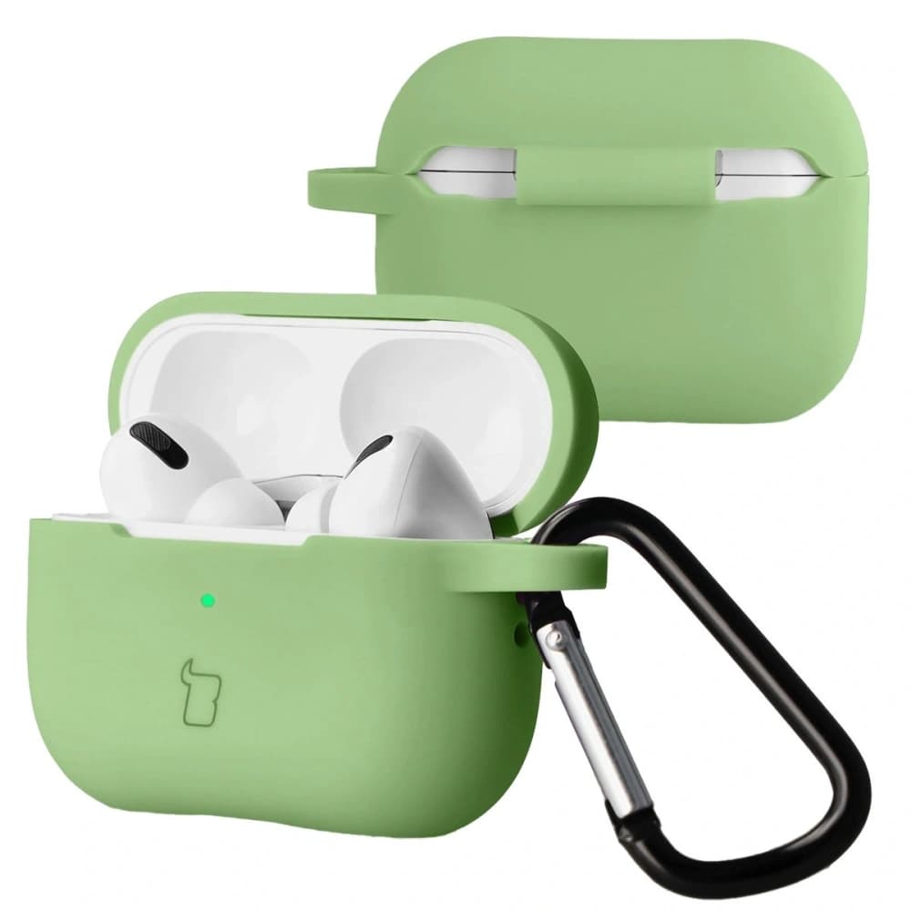 Bizon Case Kopfhörer Silikon Apple AirPods Pro 2 hellgrün - 1