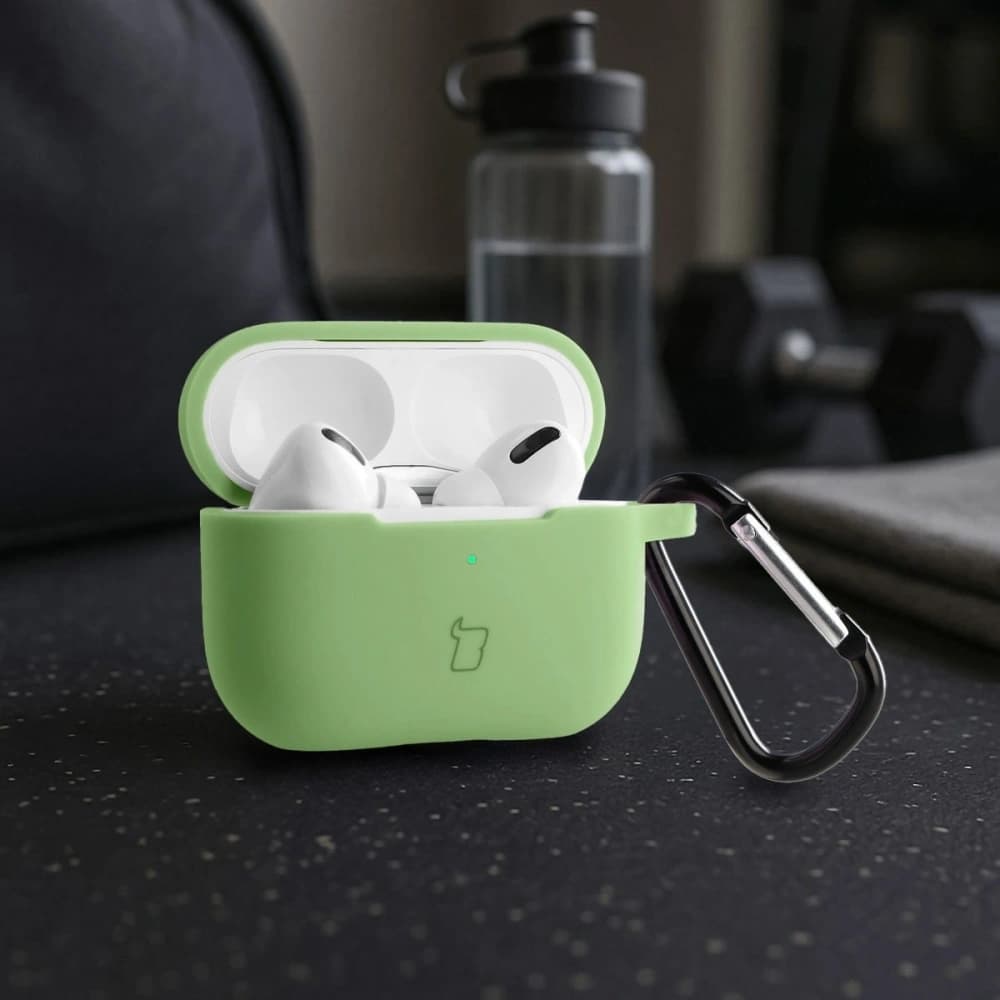 Bizon Case Kopfhörer Silikon Apple AirPods Pro 2 hellgrün - 4