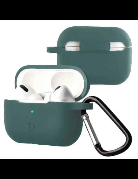 Bizon Case Kopfhörer Silikon Apple AirPods Pro 2 dunkelgrün