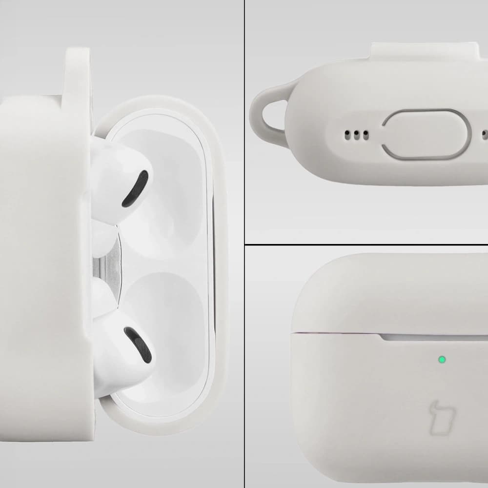 Bizon Case Headphone Silicone Apple AirPods Pro 2 white - 3