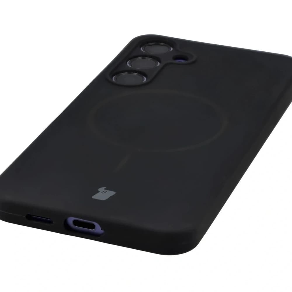 Husă moale Bizon magnetic pentru Samsung Galaxy S24+ Plus neagră - 3