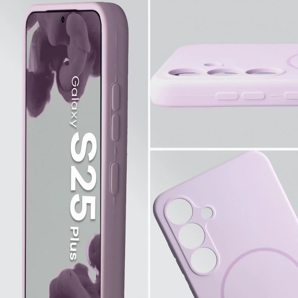 Bizon Soft Case Magnetic Samsung Galaxy S25+ Plus világos lila - 6