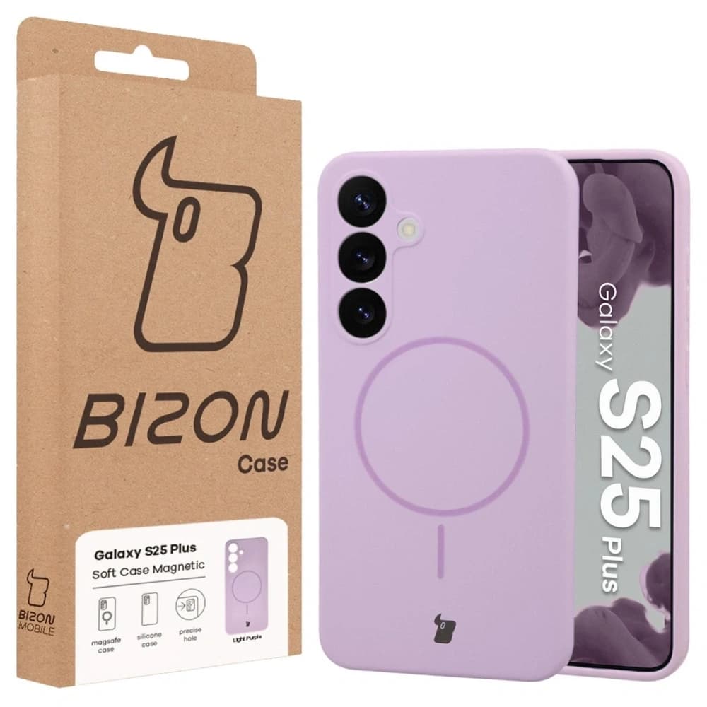 Bizon Soft Case Magnetic Samsung Galaxy S25+ Plus világos lila - 8