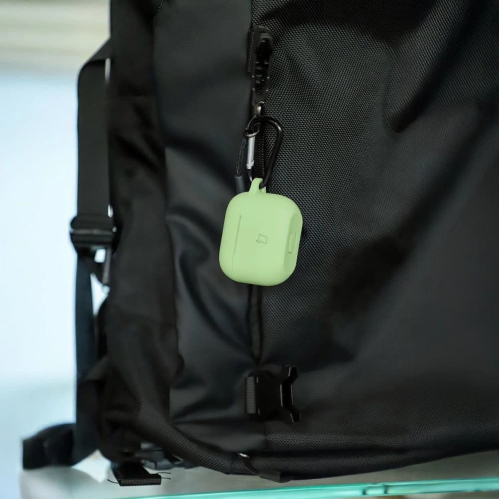 Bizon Case Fejhallgató Szilikon Apple AirPods 4 világoszöld - 5