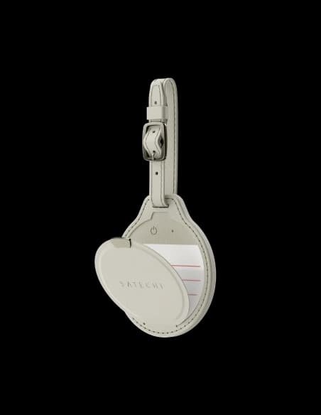 Satechi FindAll Luggage Tag compatible with Apple Find My (sand)