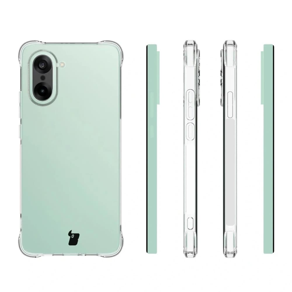 Bizon Case Clear Pack Hülle + 2x gehärtetes Glas OnePlus Nord CE5 5G - 4