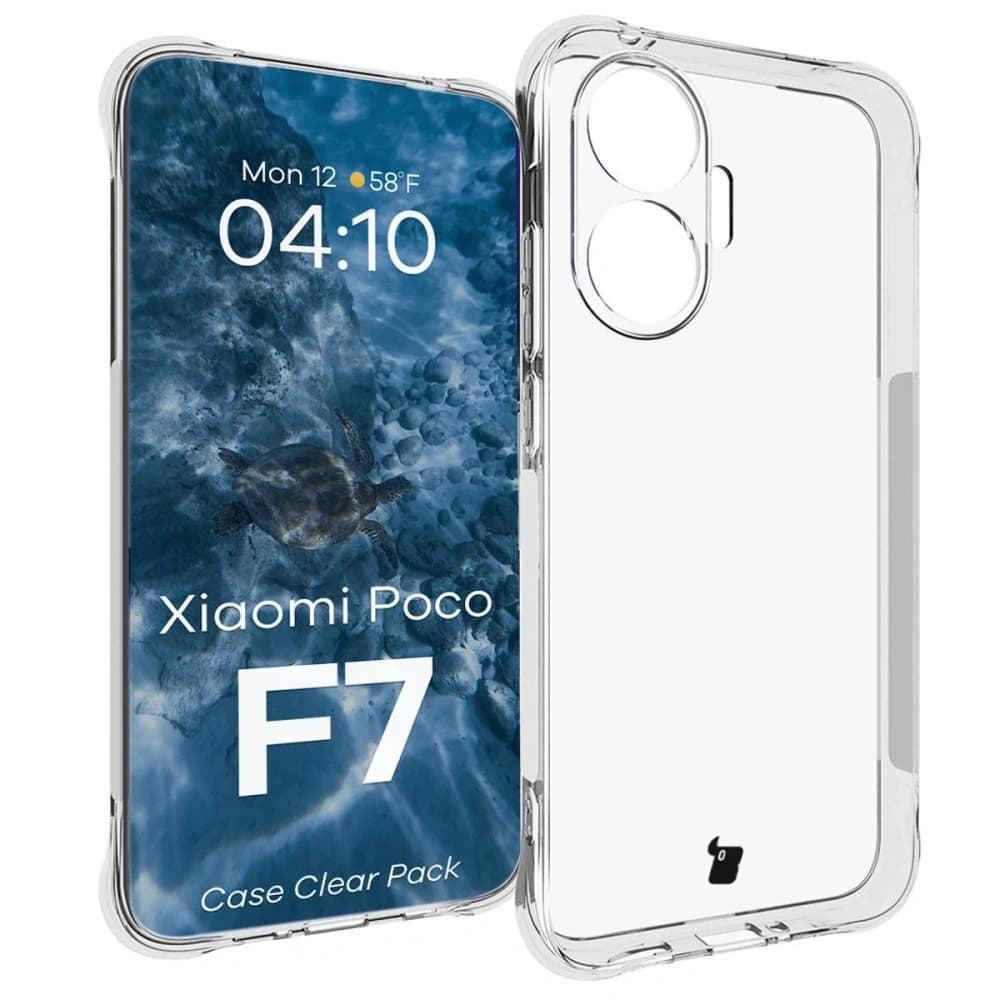Bizon Case Clear Pack case + 2x tempered glass Xiaomi POCO F7 - 3