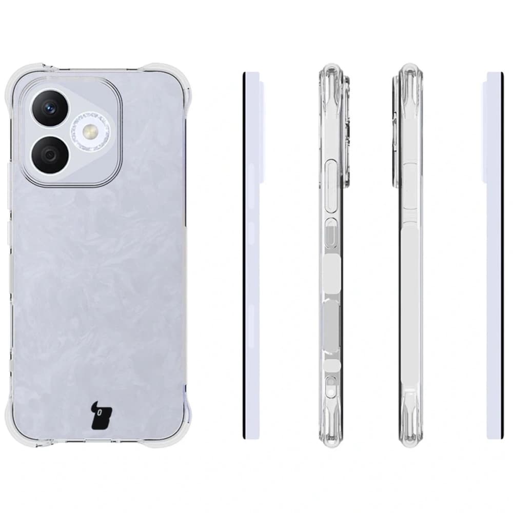Bizon Case Clear Pack Hülle + 2x Bildschirmfolie Honor 400 Lite - 4