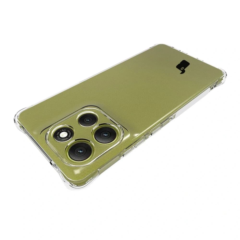 Husa Bizon Case Clear Pack + 2x folie de protecție pentru ecran Motorola Moto G86 5G - 6