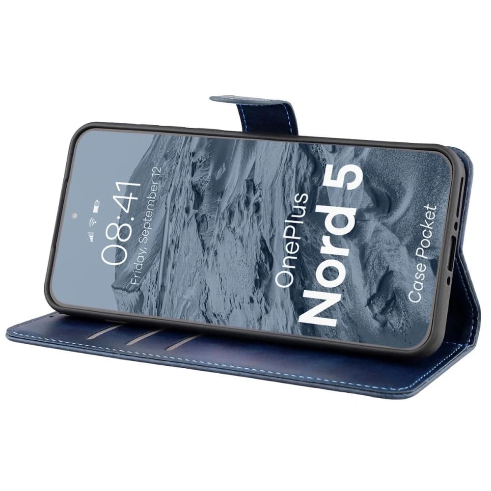 Bizon Case Pocket OnePlus Nord 5 marineblau - 5