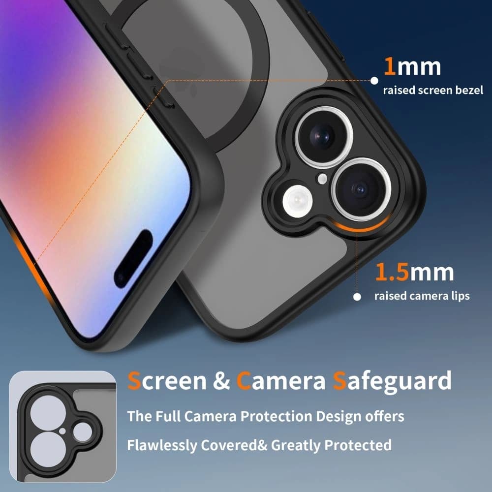 Tech-Protect BasicMag MagSafe Apple iPhone 17 Matt Fekete - 2