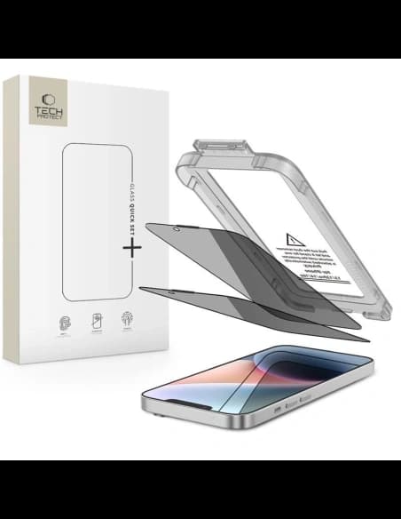 Tech-Protect Quick Set Spy+ Apple iPhone 13 / 13 Pro / 14 / 16e Ochrana soukromí [2 BALENÍ]