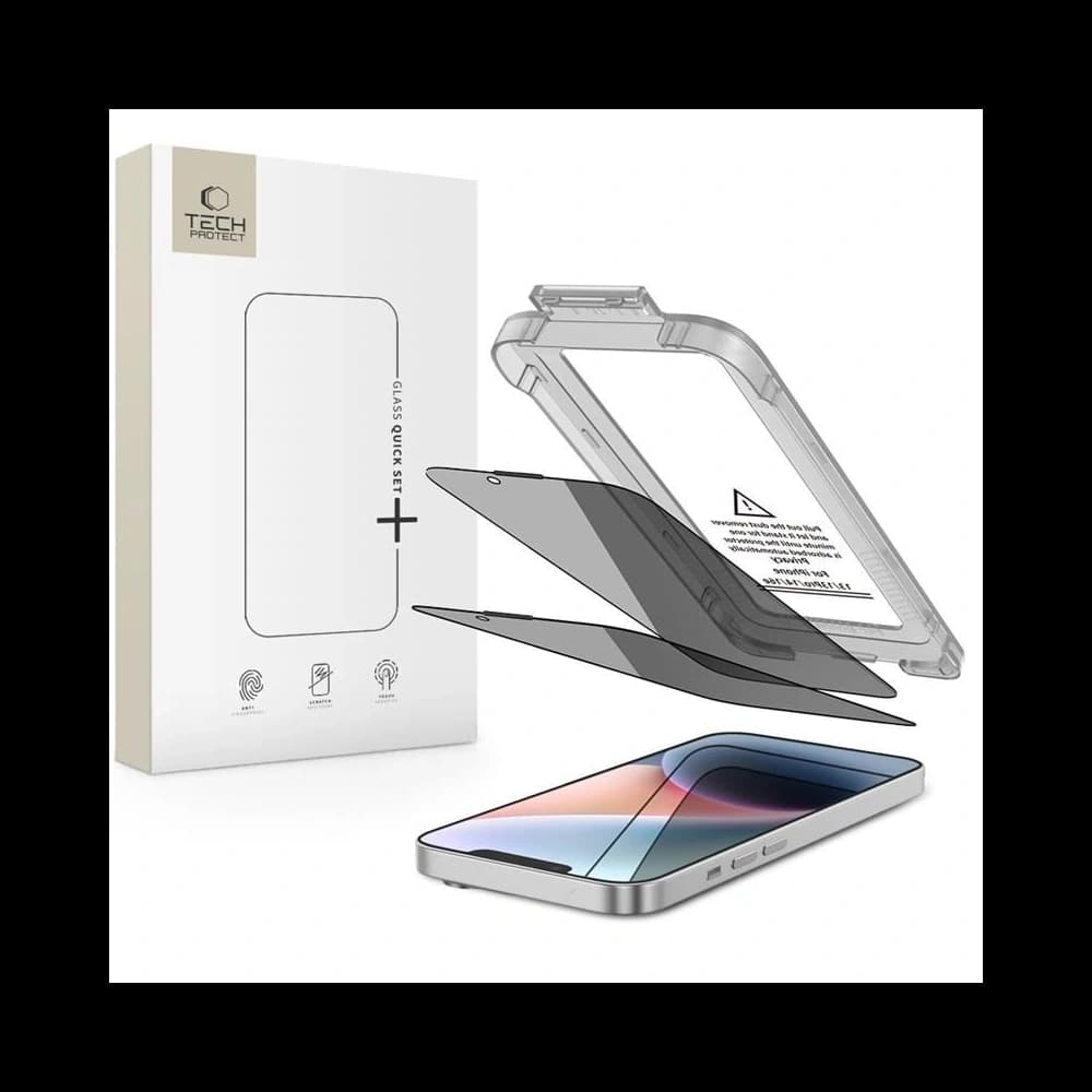 Tech-Protect Quick Set Spy+ Apple iPhone 13 / 13 Pro / 14 / 16e Privacy [2 PACHET] - 1