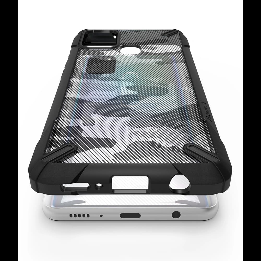Ringke Samsung Tasche Fusion-X Galaxy A21s Camo (Moro) Schwarz - 6