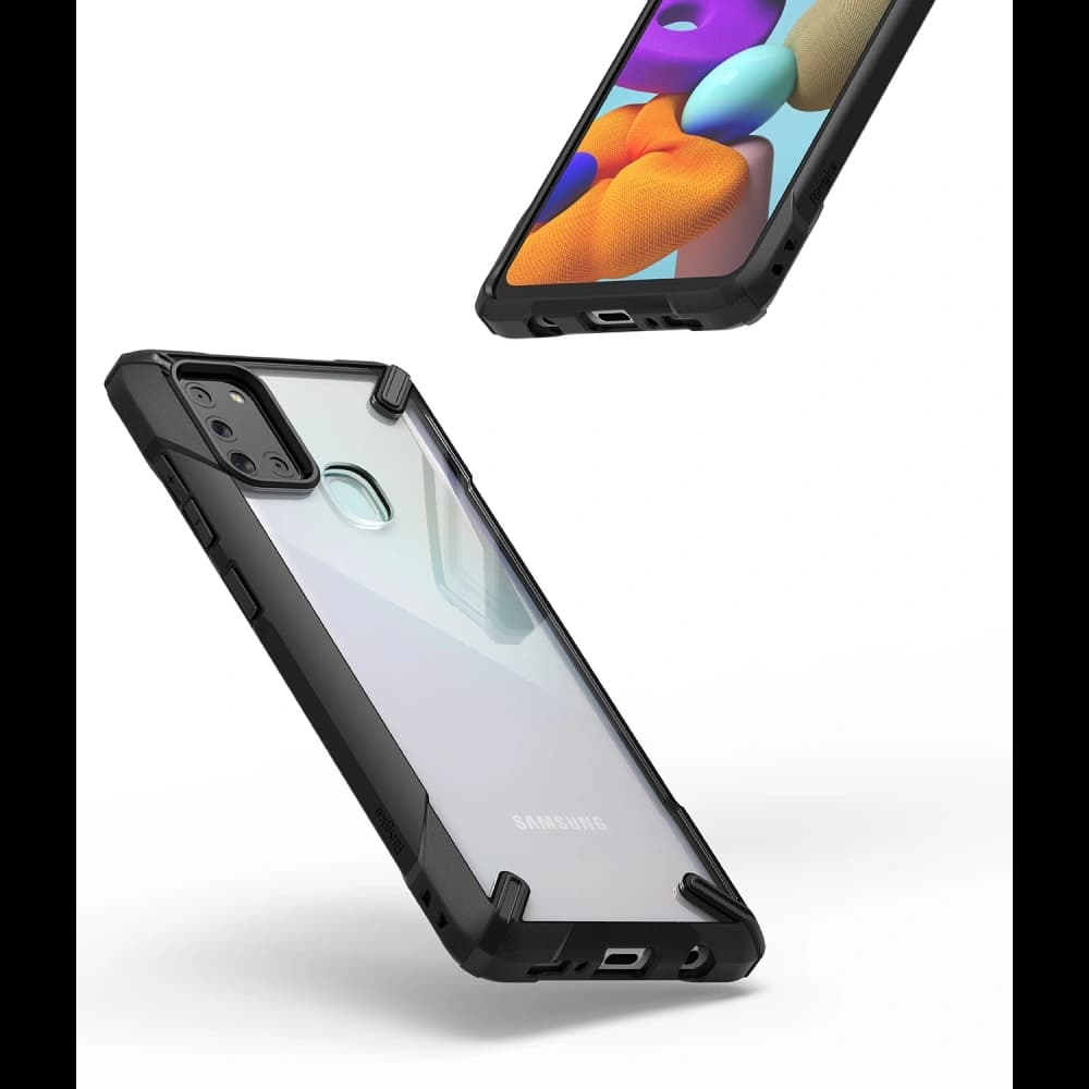 Ringke Samsung Tasche Fusion-X Galaxy A21s Schwarz - 5