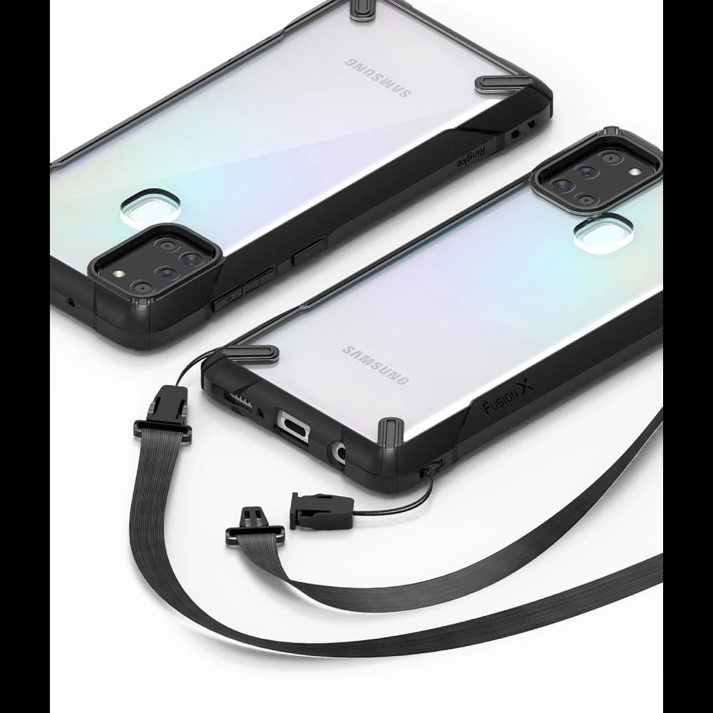 Ringke Samsung Tasche Fusion-X Galaxy A21s Schwarz - 7
