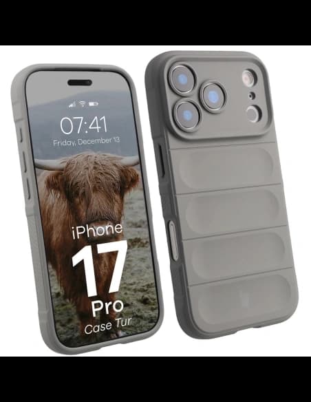 Bizon Case Tur Apple iPhone 17 Pro hellgrau
