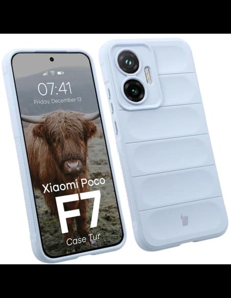 Bizon pouzdro Tur Xiaomi POCO F7 světle modré