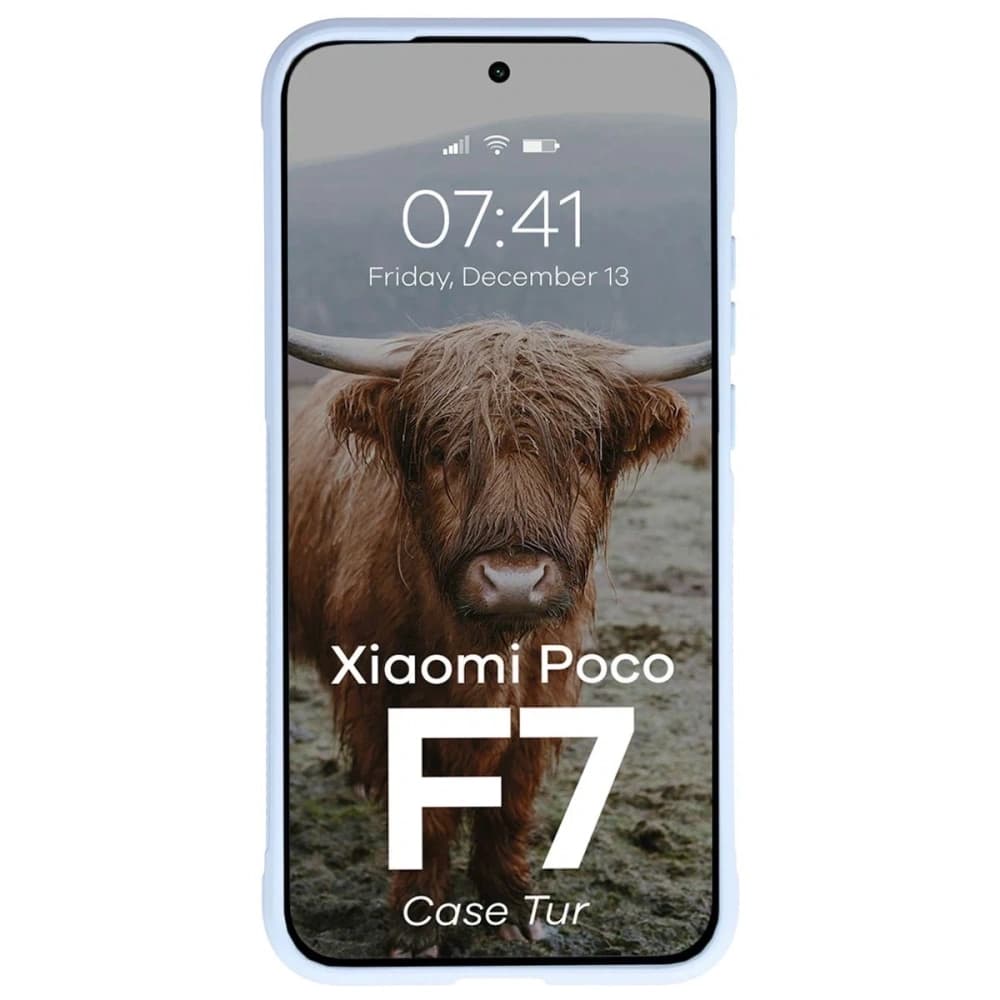 Bizon Case Tur Xiaomi POCO F7 hellblau - 5