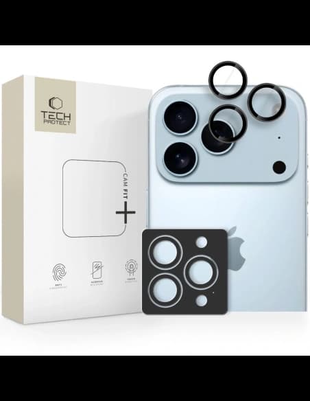 Tech-Protect Camring Fit+ Apple iPhone 14 Pro / 14 Pro Max / 15 Pro / 15 Pro Max / 16 Pro / 16 Pro Max / 17 Pro / 17 Pro Max Schwarz