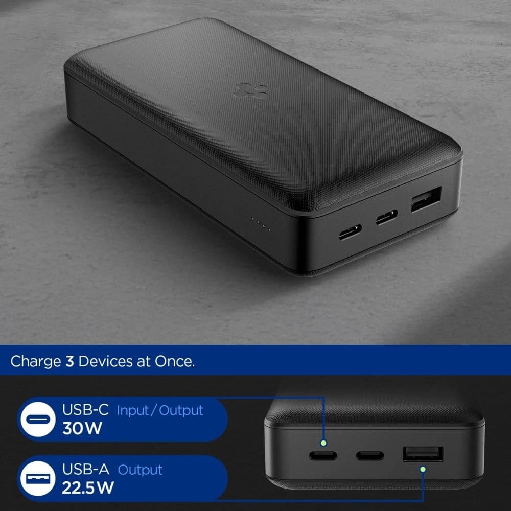 Bancă de alimentare Spigen EA3030 30000mAh 30W Negru - 2