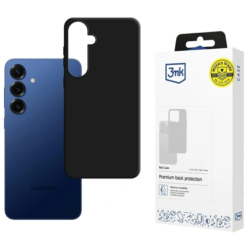 Husa 3MK Matt pentru Samsung Galaxy S25 FE neagră