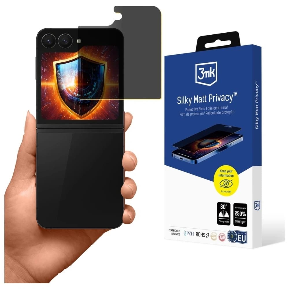 3MK Silky Matt Privacy Samsung Galaxy Z Flip6 / Flip7 FE - 1