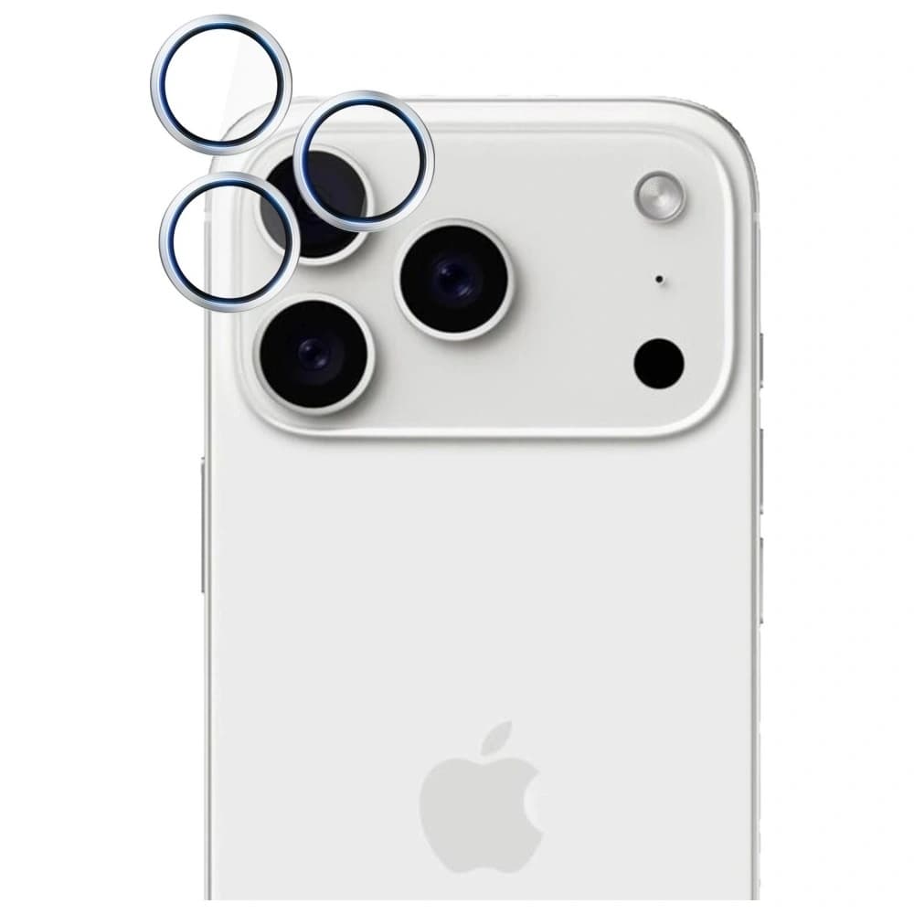 3MK HARDY Ochrana objektivu Pro Apple iPhone 17 Pro / 17 Pro Max stříbrná - 6