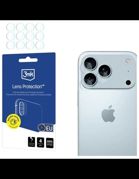 3MK Ochrana objektivu Apple iPhone 17 Pro [4 BALENÍ]