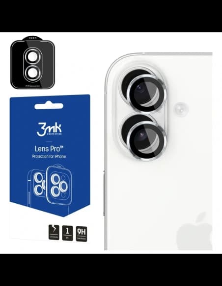 3MK Ochrana objektivu Pro Apple iPhone 17 stříbrná