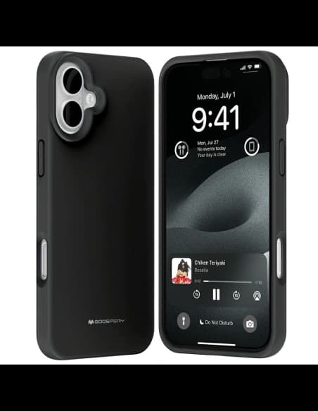 Mercury Pure MagSafe Silikon Apple iPhone 16 Plus schwarz