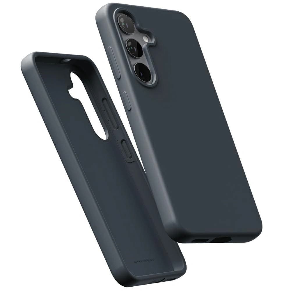 Mercury Pure MagSafe Silicon pentru Samsung Galaxy S25+ Plus albastru marin