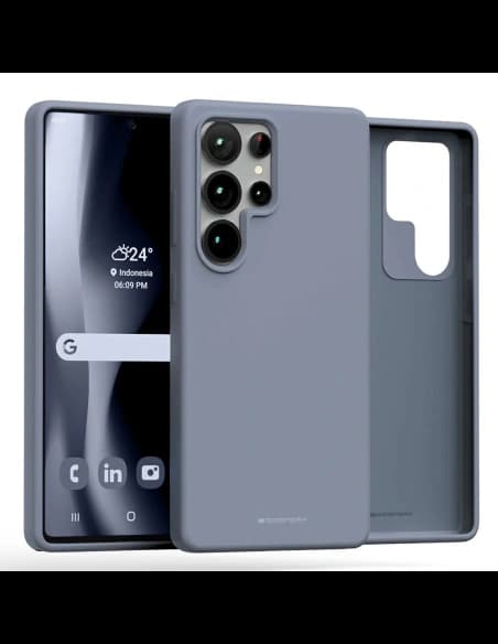 Mercury Pure MagSafe silikon pro Samsung Galaxy S25 Ultra levandulový