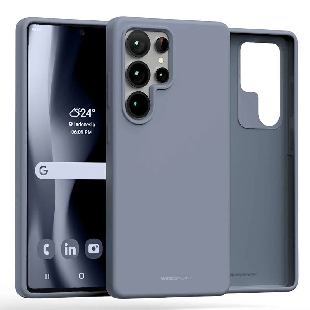 Mercury Pure MagSafe silikon pro Samsung Galaxy S25 Ultra levandulový