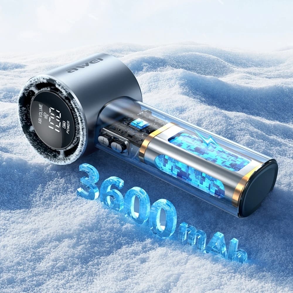 AWEI F38 Mini kapesní ventilátor modrý - 5