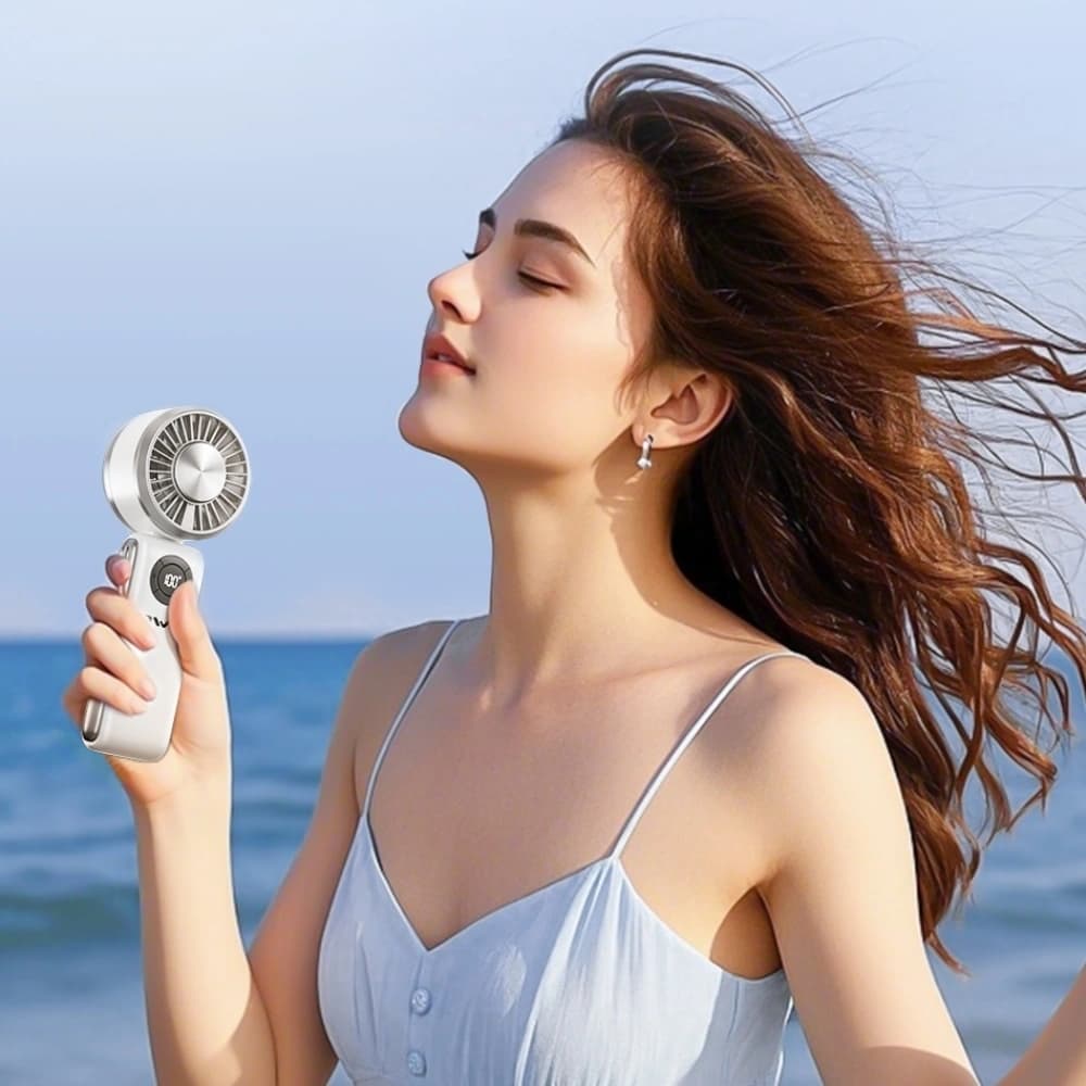 AWEI F39 Fast Ice Mini Pocket Fan white - 7