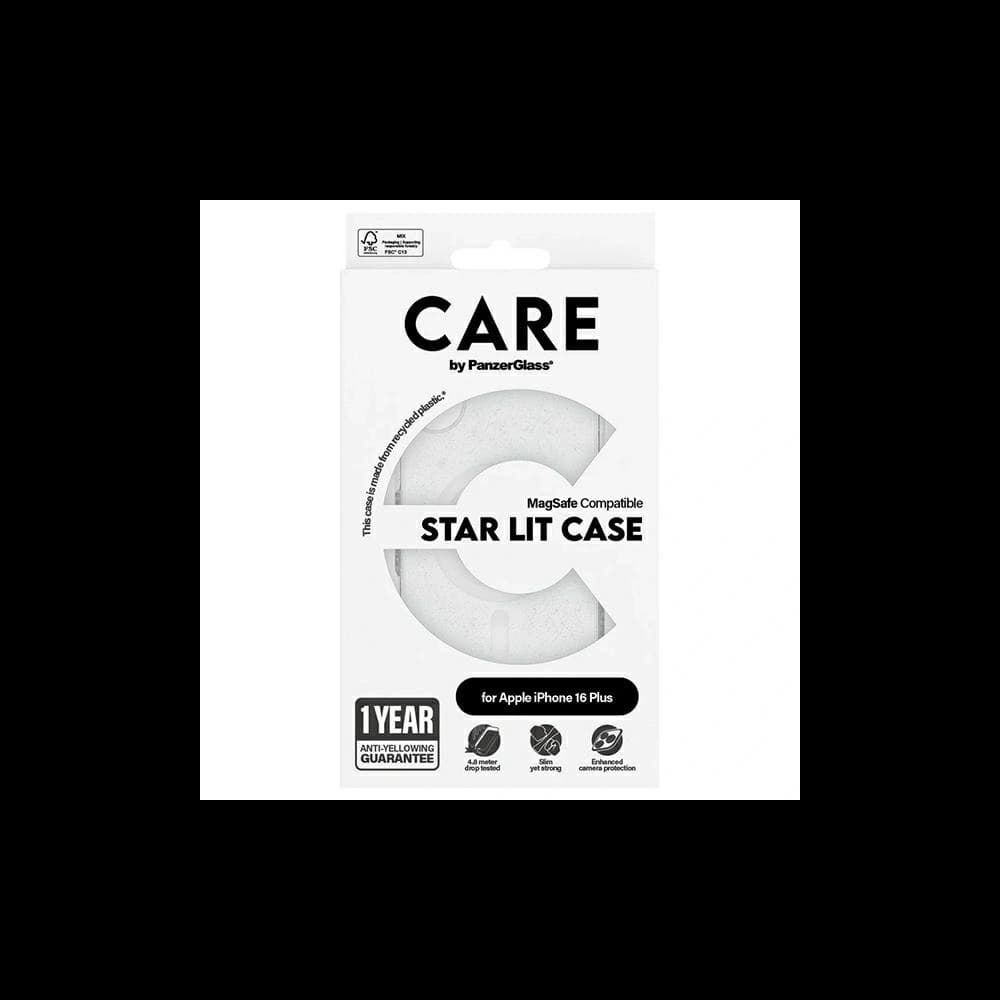 CARE von PanzerGlass Flagship Star Lit Case MagSafe für Apple iPhone 16 Plus weiß - 4