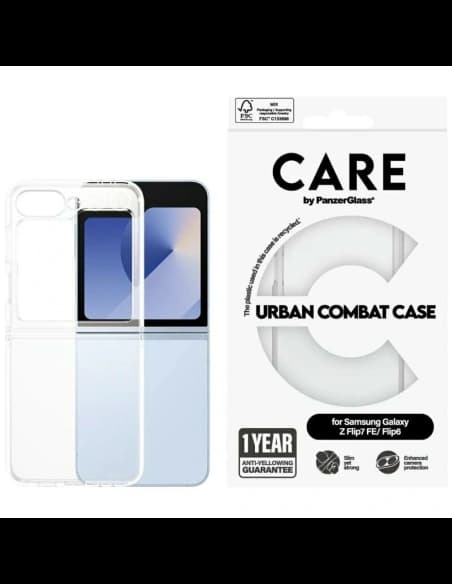 CARE by PanzerGlass Flagship Urban Combat Samsung Galaxy Z Flip7 FE / Flip6 clear