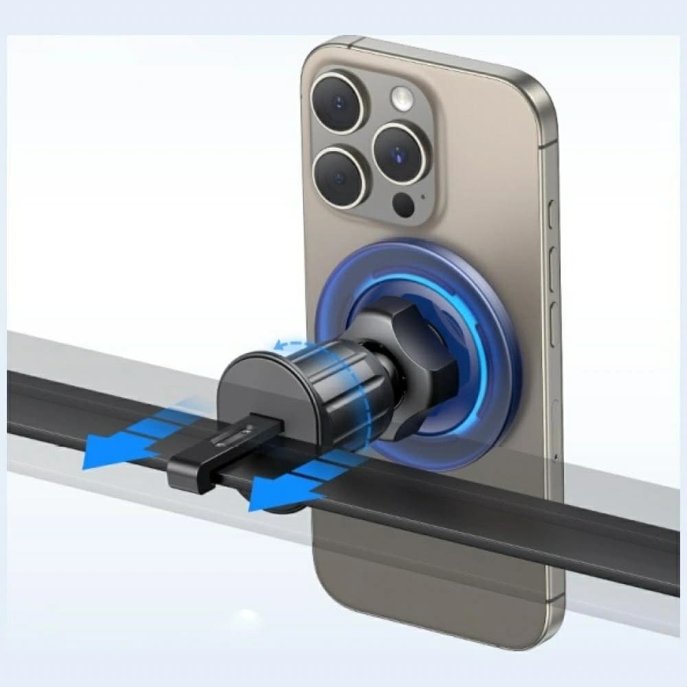 USAMS ZJ081 Suport Auto pentru Ventilație MagSafe Albastru - 2