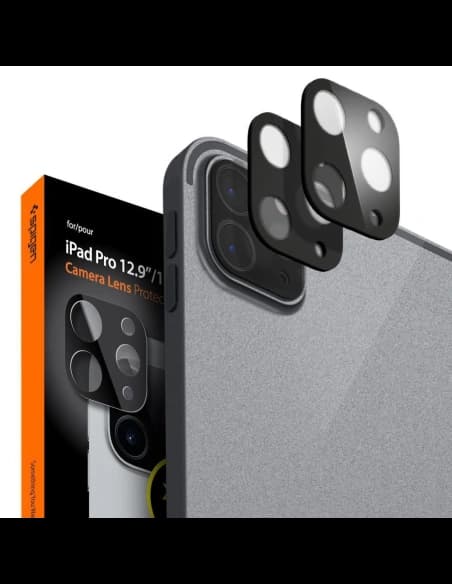 Szkło hartowane Spigen Glass FC Camera Apple iPad Pro 11 2020 (2. generacji) /12.9 2020 (4. generacji) Black [2 PACK]