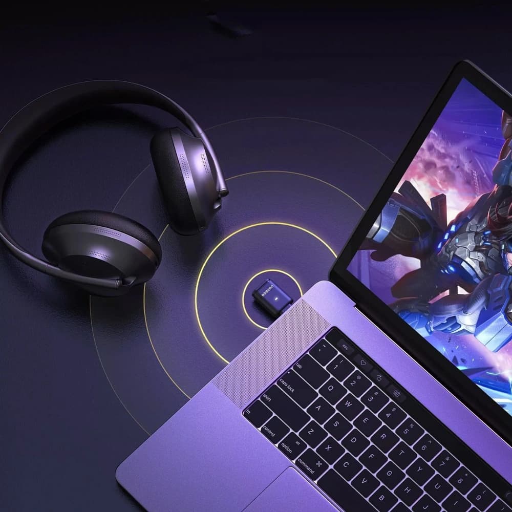 Adaptér audio UGREEN BT501 USB-C Bluetooth 5.3 s aptX vysílač černý - 3