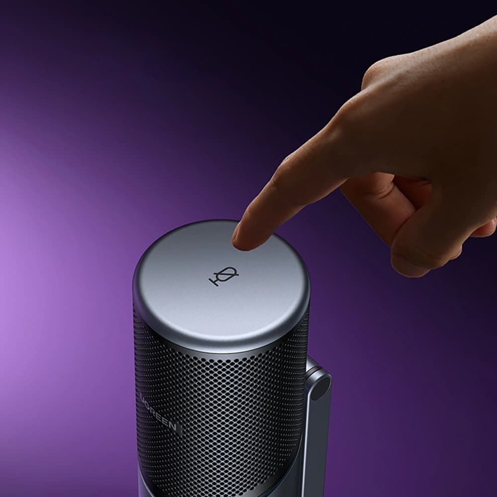 UGREEN CM769 USB-A RGB LED ezüst asztali mikrofon - 8