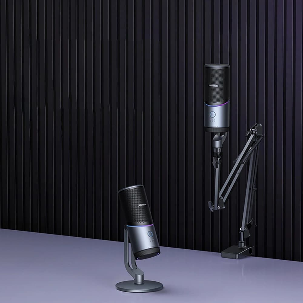 UGREEN CM769 USB-A RGB LED ezüst asztali mikrofon - 10