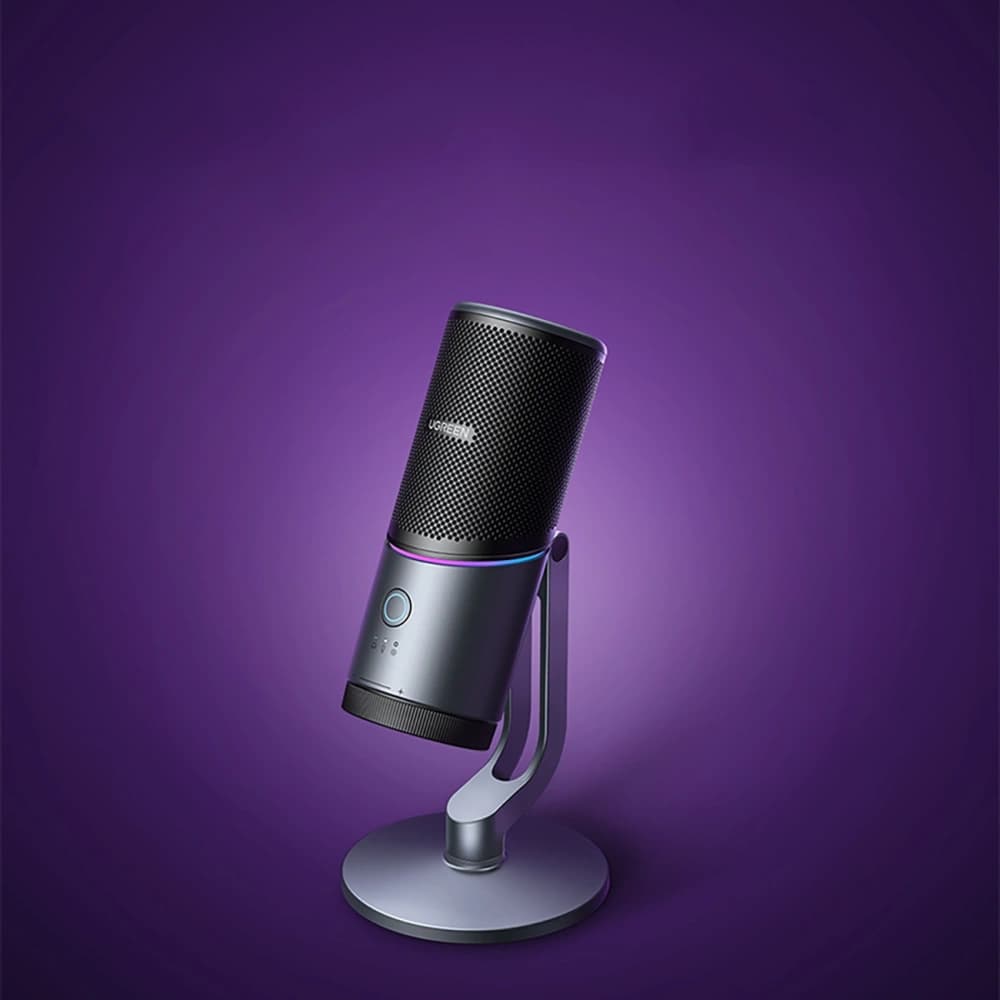 UGREEN CM769 USB-A RGB LED ezüst asztali mikrofon - 11