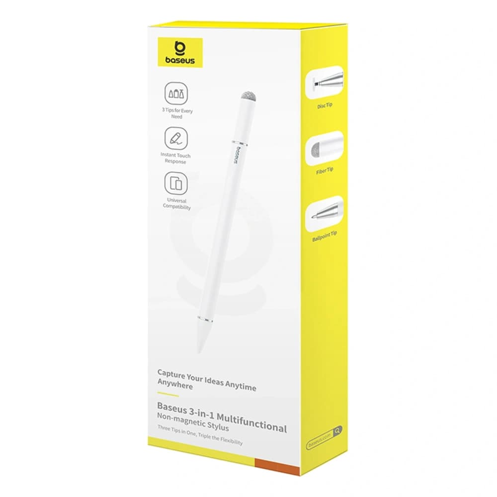 Baseus Smooth Writing III 3-in-1 stylus passive non-magnetic version white - 6