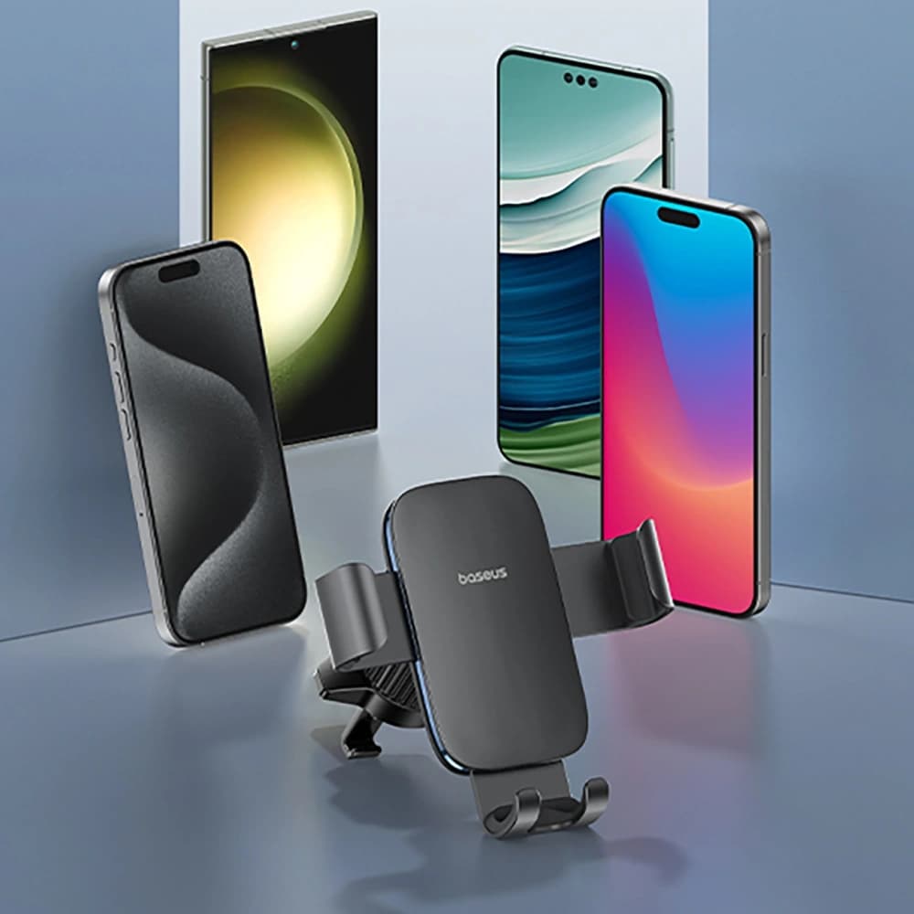 Baseus Metal Age 3 gravitationelle Autohalterung für Lüftungsschlitze schwarz - 12