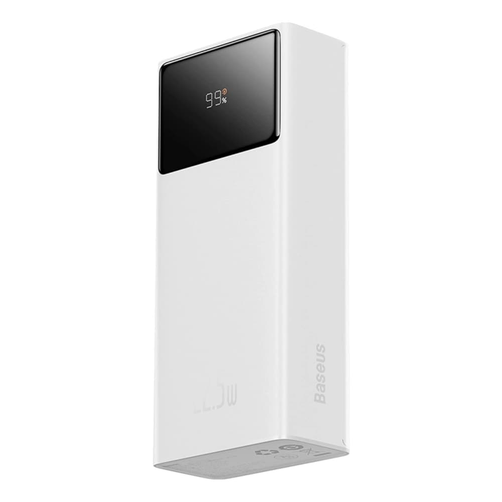 Powerbank Baseus EnerFill FP41 30000mAh 22.5W cu cablu Baseus Simple USB-A / USB-C 3A 30cm alb - 1